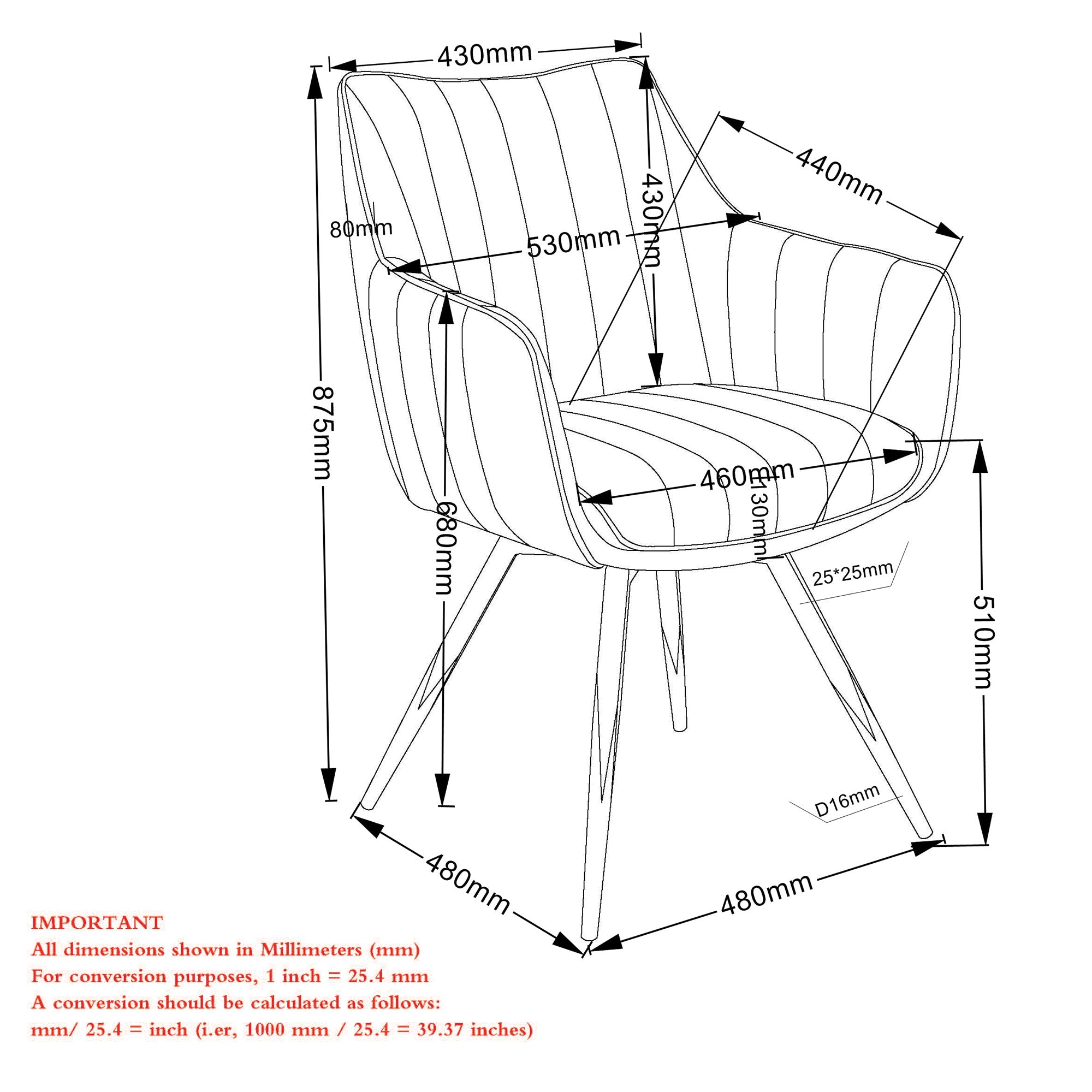 WorldwideTALON - DINING CHAIR - CHARCOAL