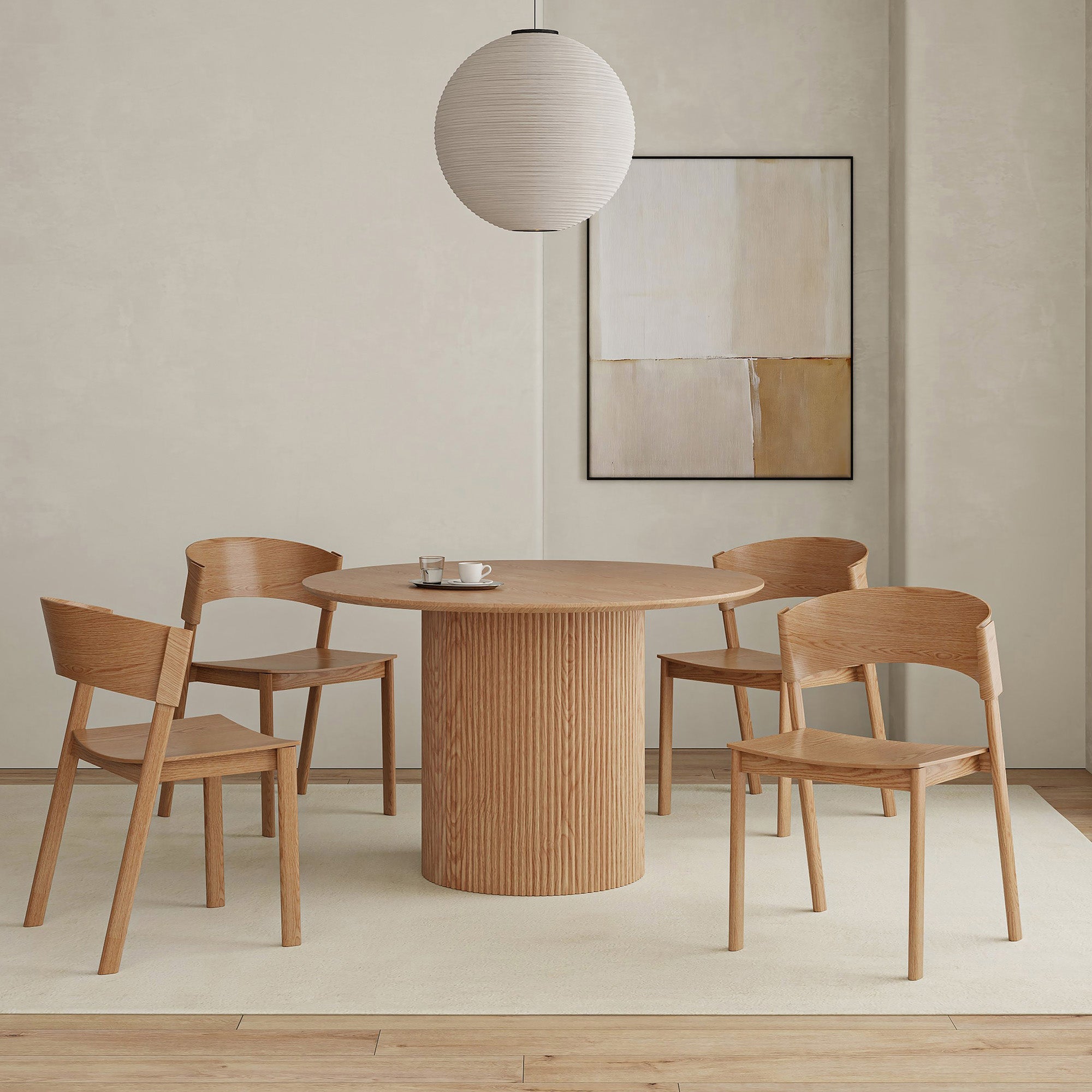WorldwideTOVAS RND NAT_ELIAS NAT - 5PC DINING SET