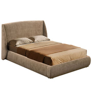 WorldwideUrsula Platform Bed in Dark Beige