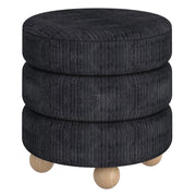 WorldwideWILLO - ROUND OTTOMAN - BLACK