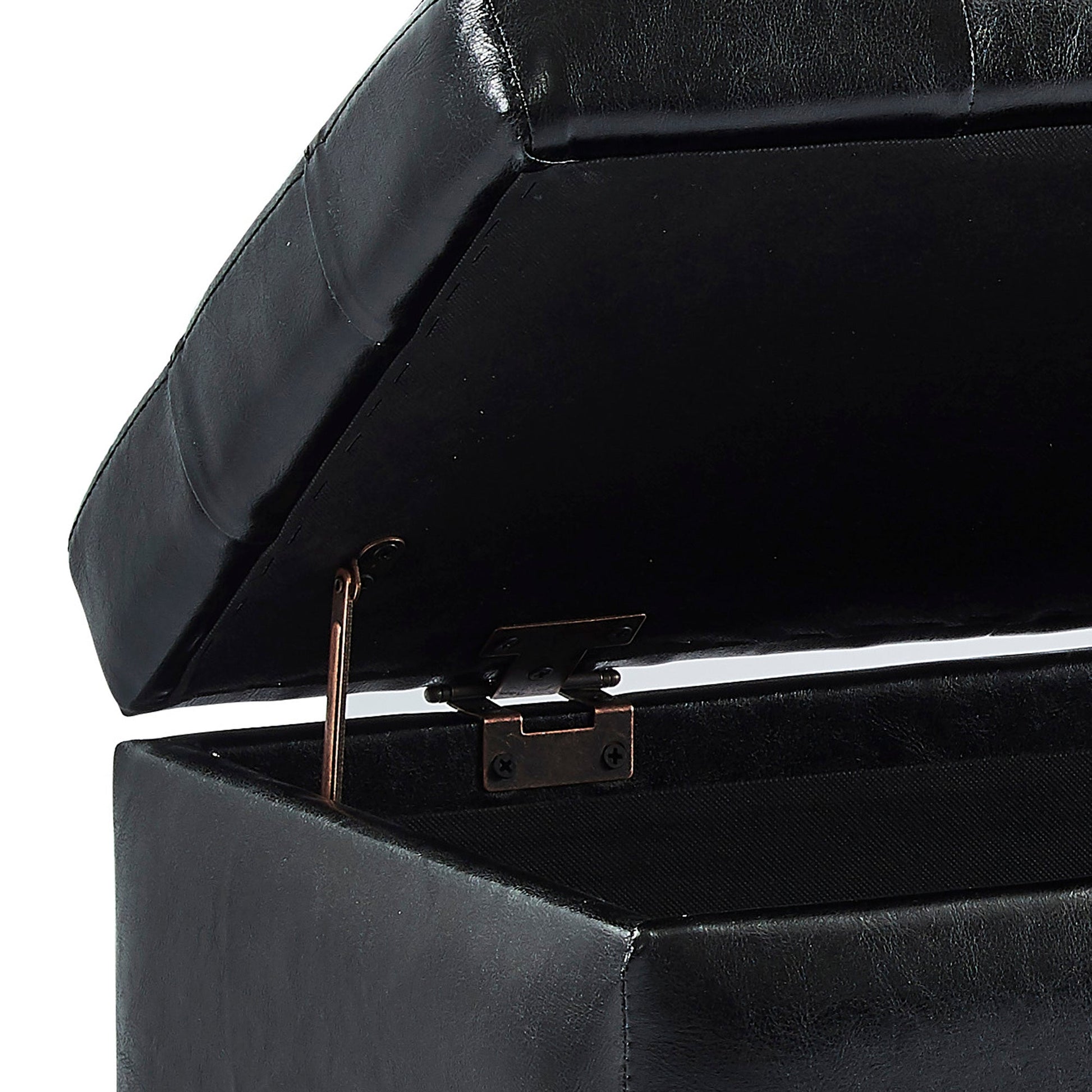 WorldwideWINSTON - STORAGE OTTOMAN - BLACK