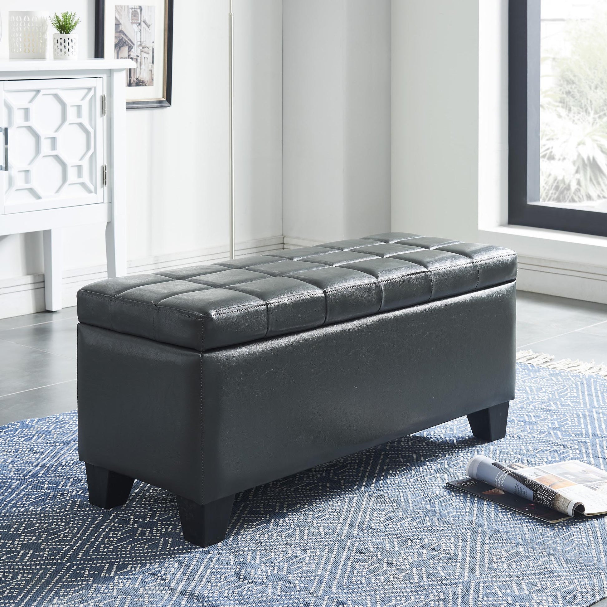WorldwideWINSTON - STORAGE OTTOMAN - GREY