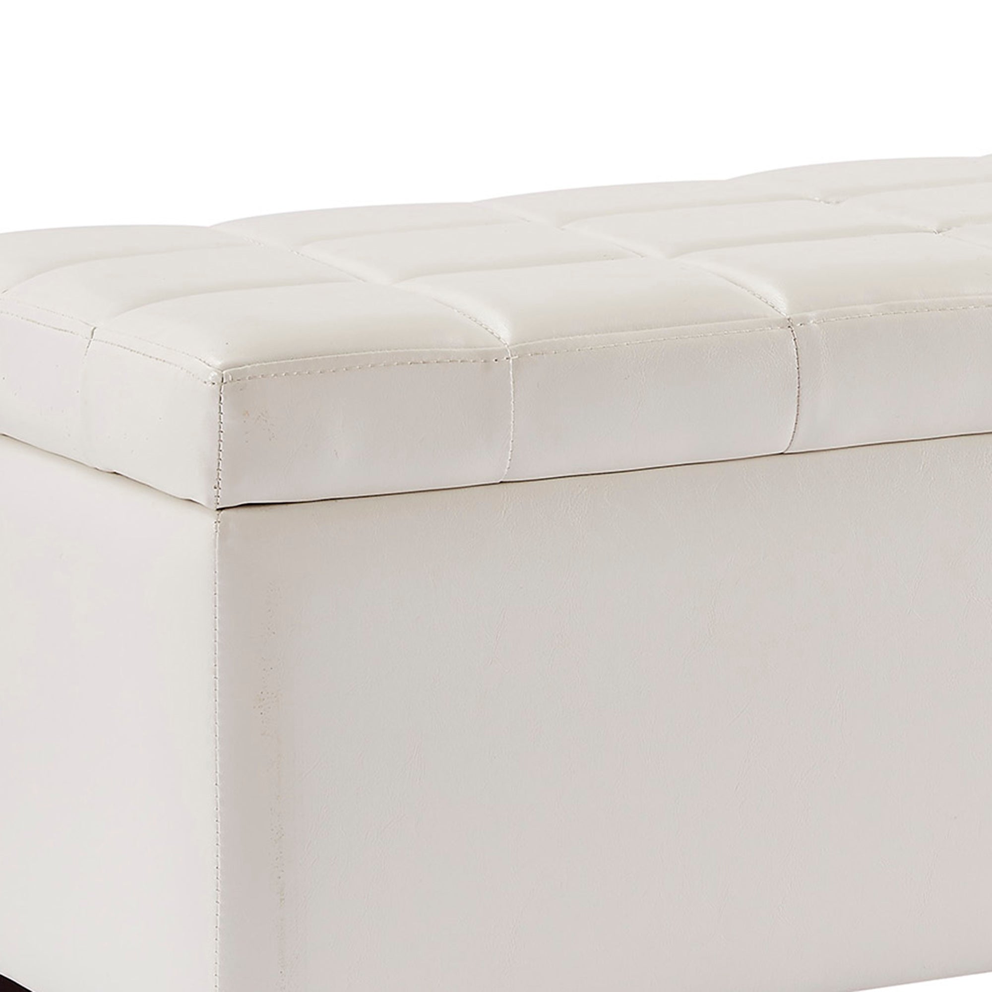 WorldwideWINSTON - STORAGE OTTOMAN - WHITE