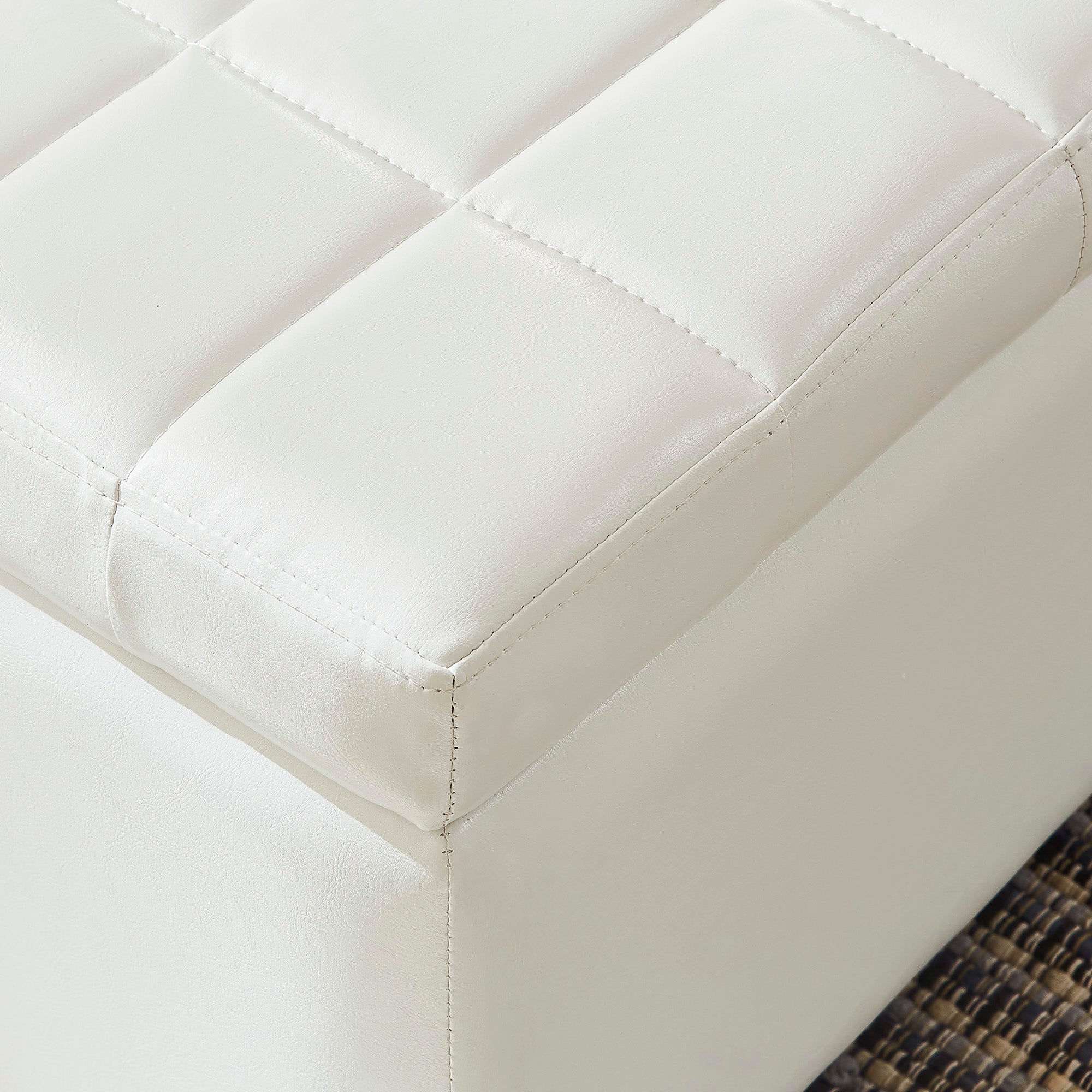 WorldwideWINSTON - STORAGE OTTOMAN - WHITE