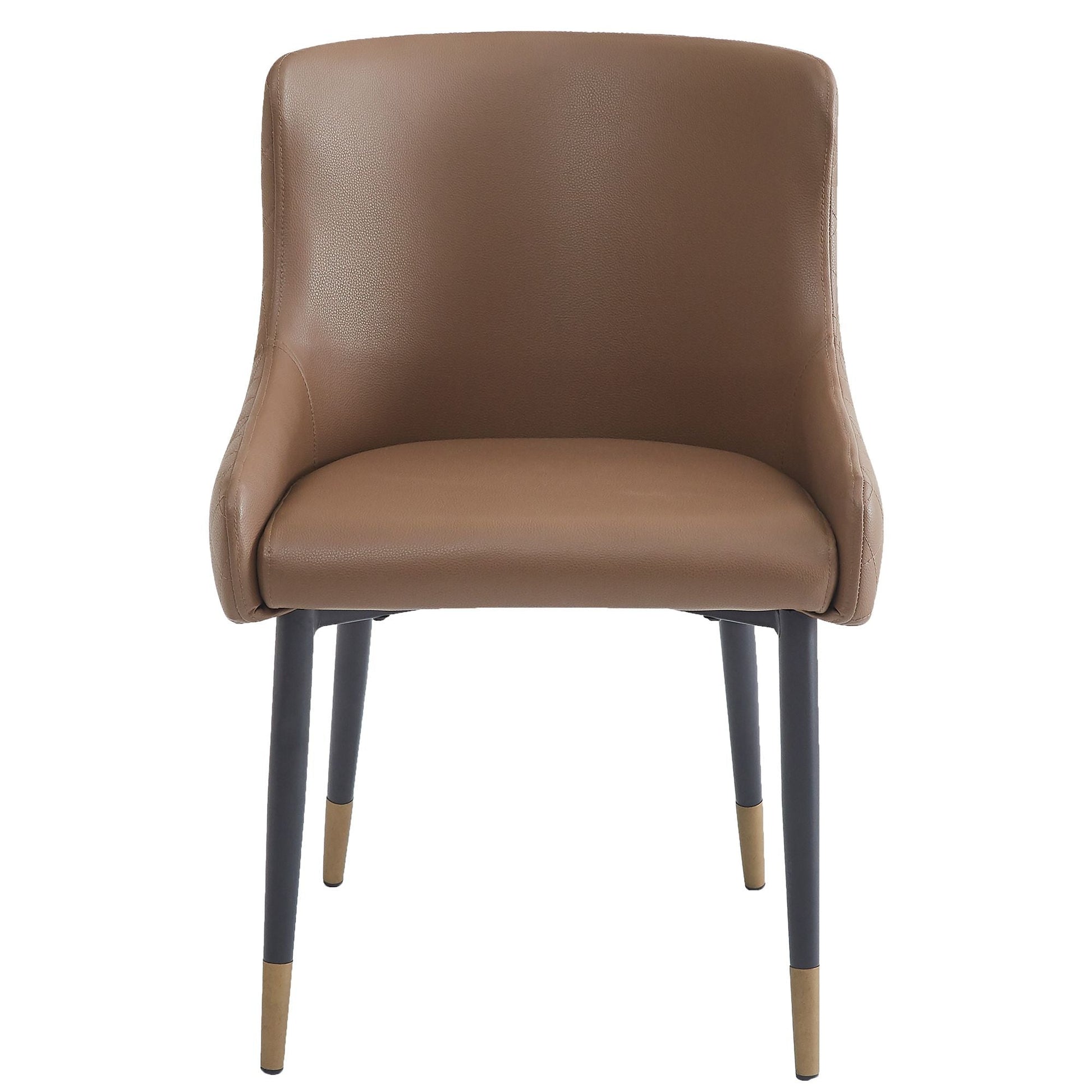WorldwideXander Dining/Lounge Chair, Set of 2 in Brown and Black