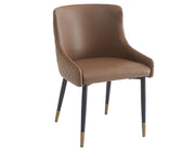 WorldwideXander Dining/Lounge Chair, Set of 2 in Brown and Black