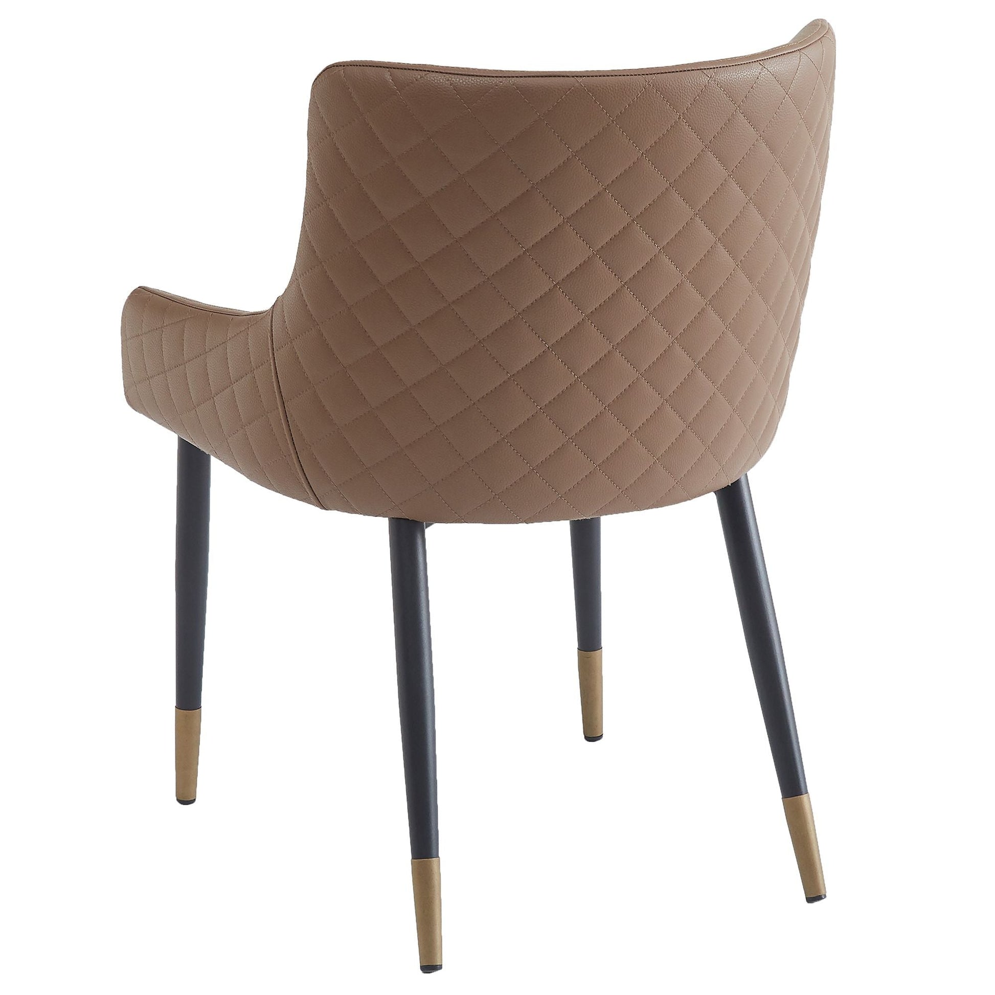 WorldwideXander Dining/Lounge Chair, Set of 2 in Brown and Black