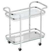 WorldwideZEDD - 2 - TIER BAR CART - CHROME