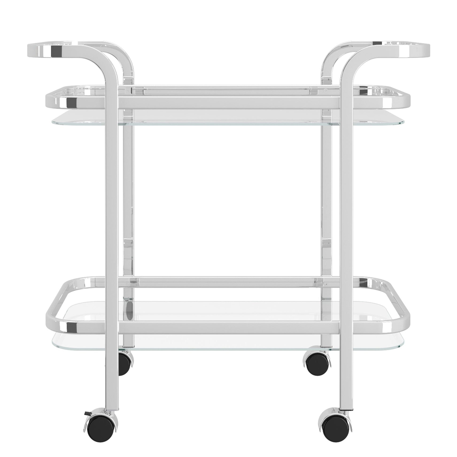 WorldwideZEDD - 2 - TIER BAR CART - CHROME
