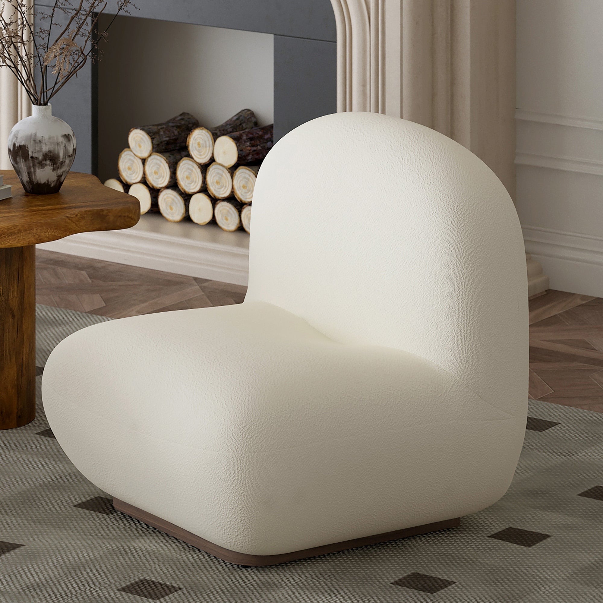 WorldwideZILANO - ACCENT CHAIR - IVORY