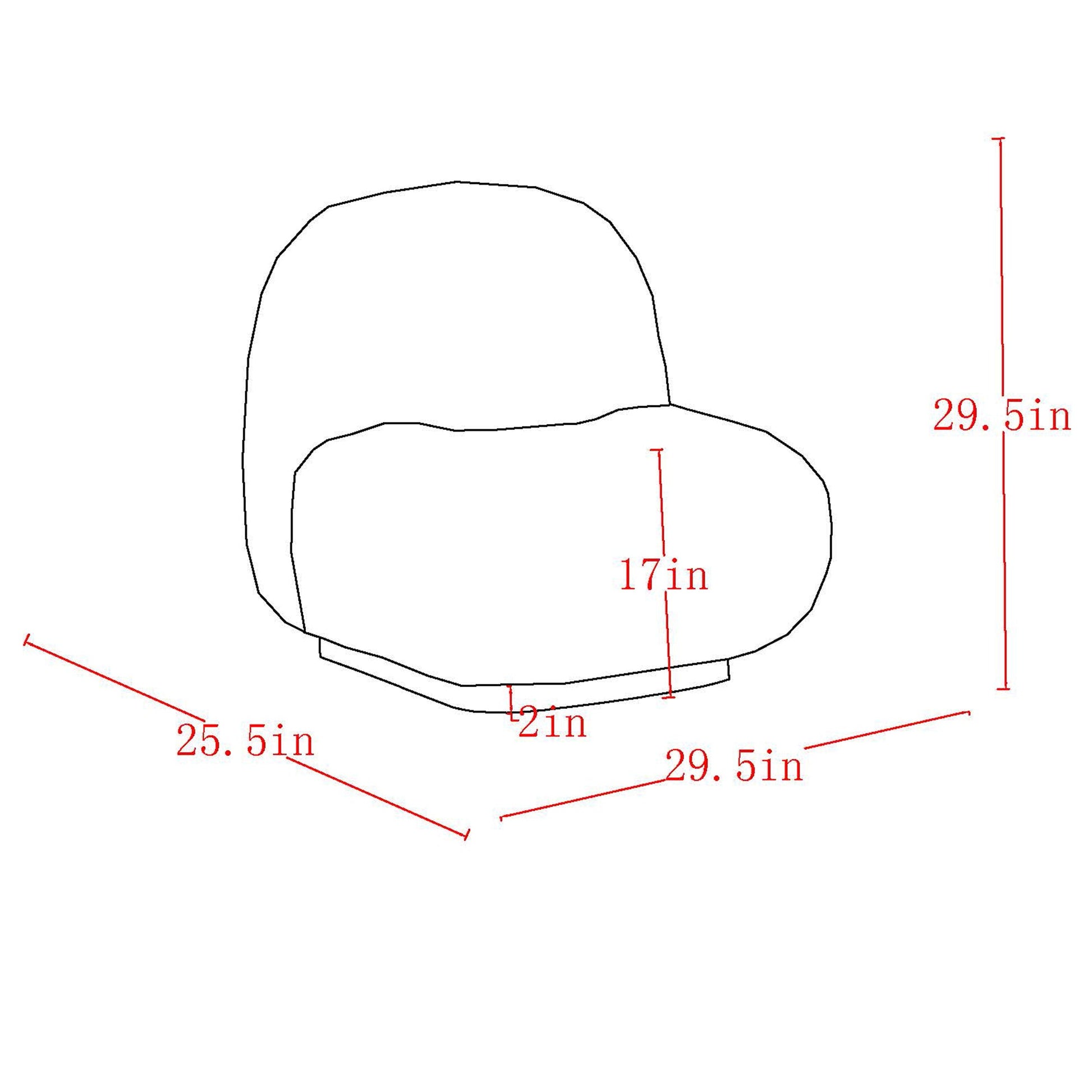 WorldwideZILANO - ACCENT CHAIR - IVORY