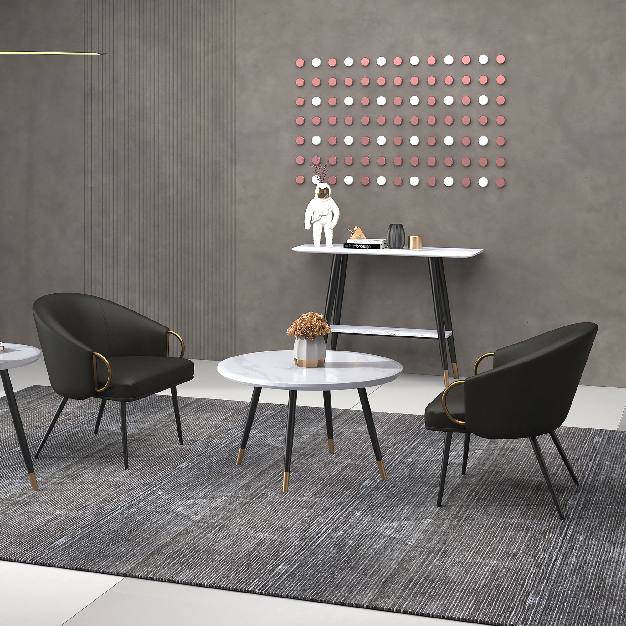 WorldwideZITA - ACCENT CHAIR - CHARCOAL