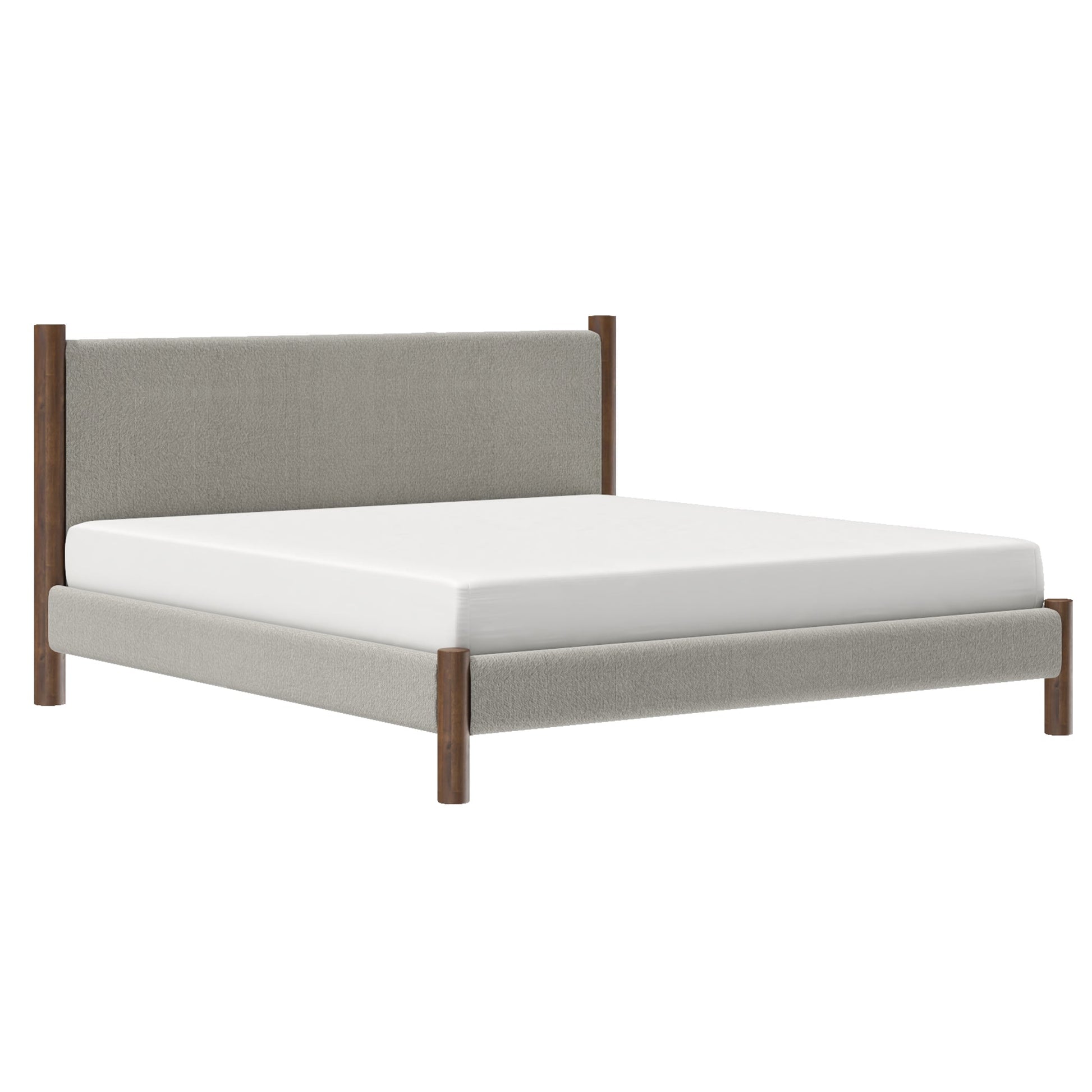 WorldwideZORAN - 78" PLATFORM BED - MUSHROOM