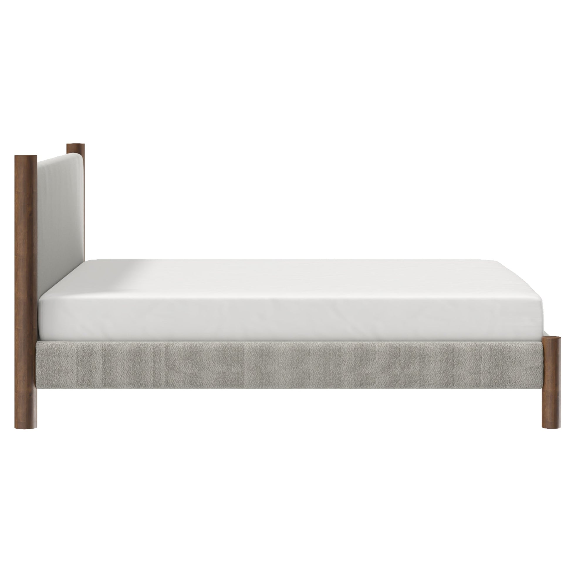 WorldwideZORAN - 78" PLATFORM BED - MUSHROOM