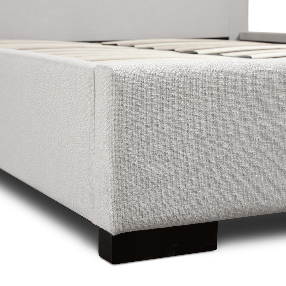 XcellaChannel Bed: Grey Linen