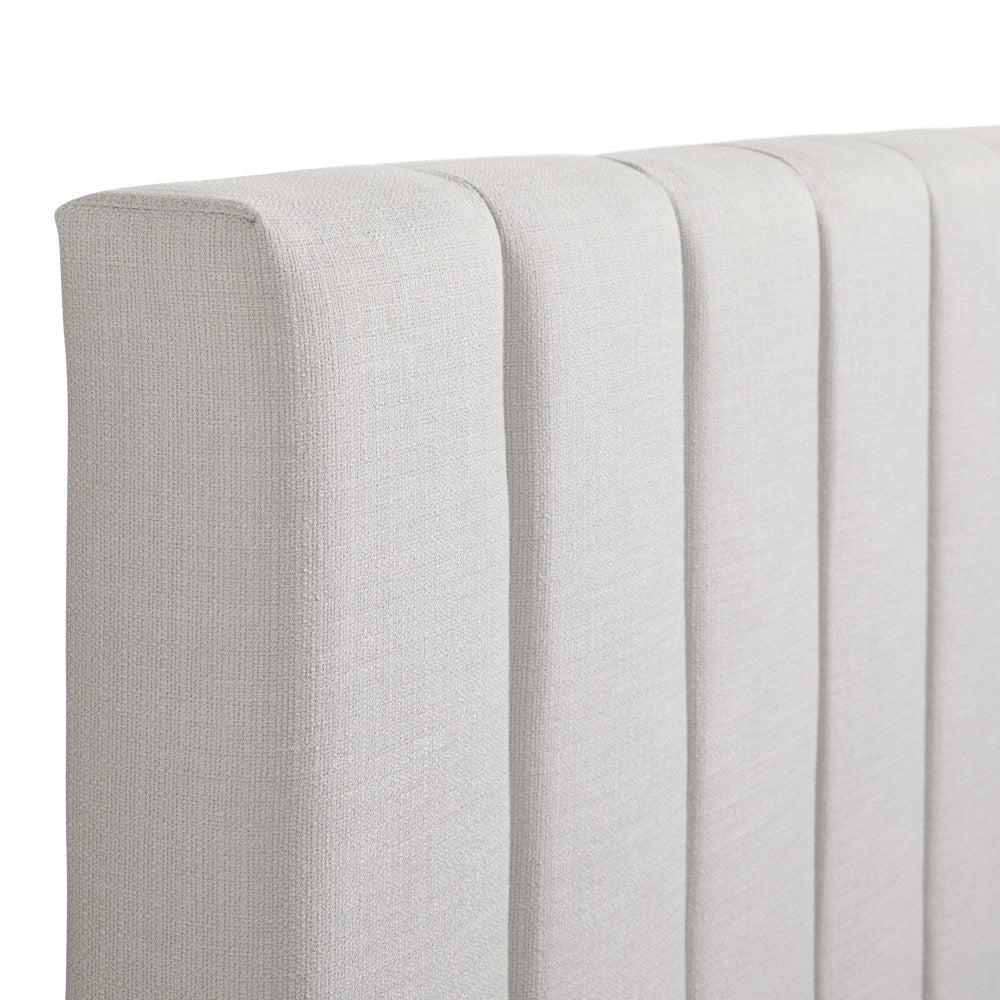 XcellaChannel Bed: Grey Linen