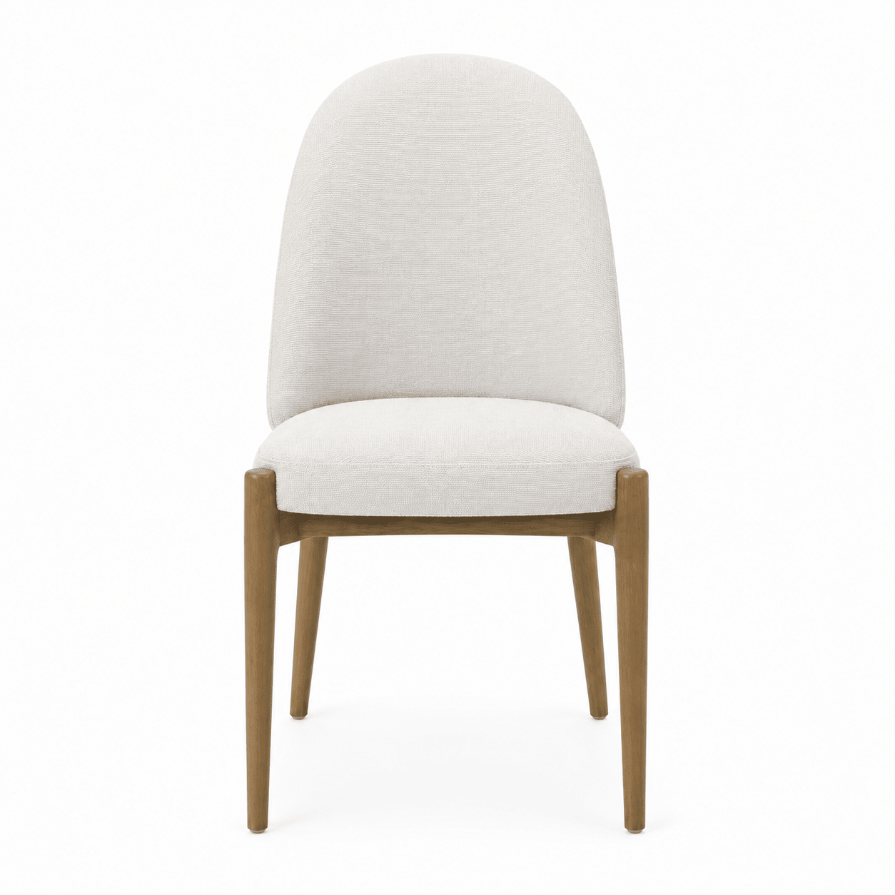 XcellaLiverpool Dining Chair: Ivory natural wood