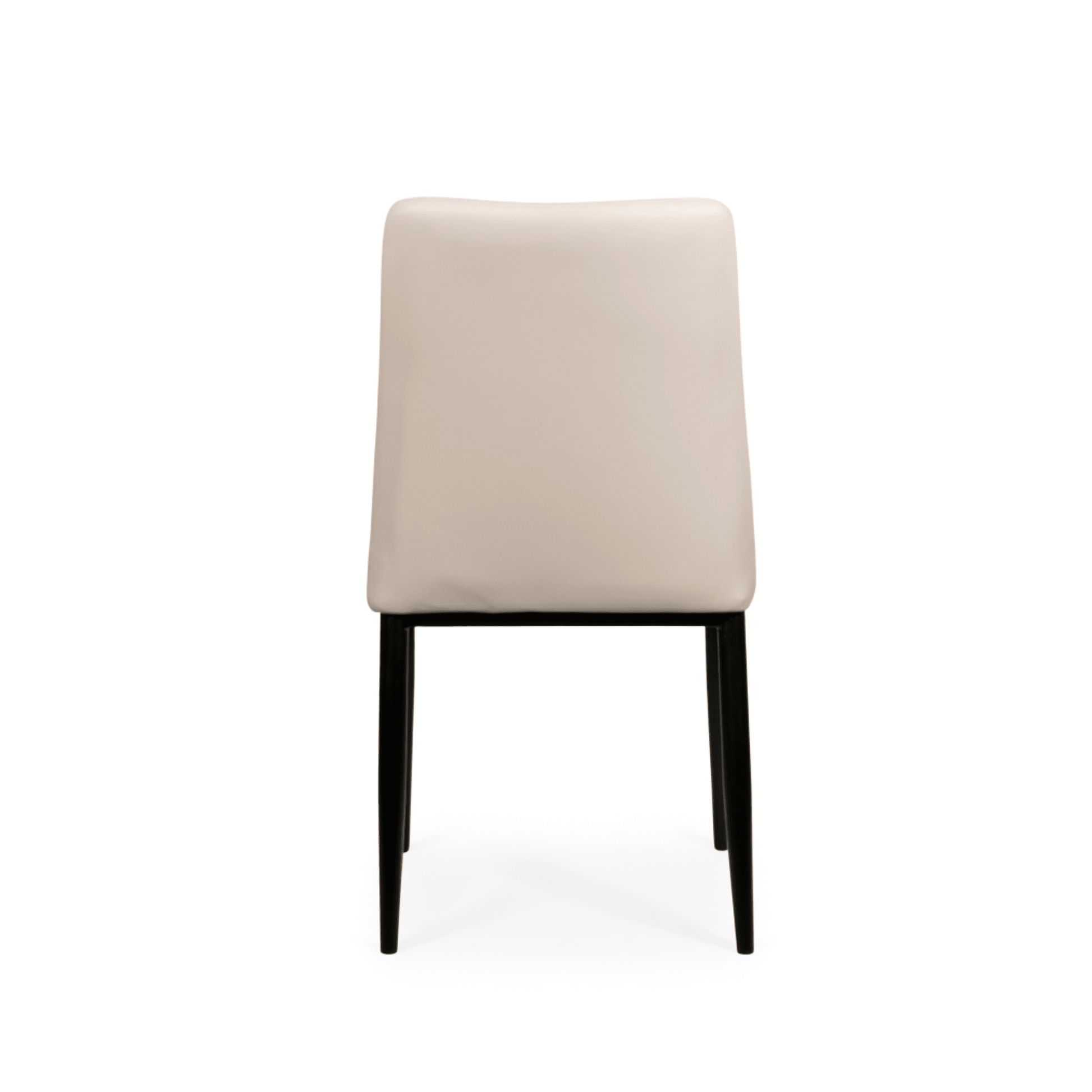 XcellaSlay Dining Chair: Cream Leatherette