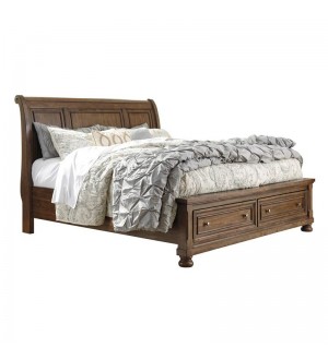 Ashley B719 Sleigh Bed with Storage Drawer