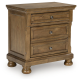 Ashley PCB779 Queen Panel Bed and Night Stand 