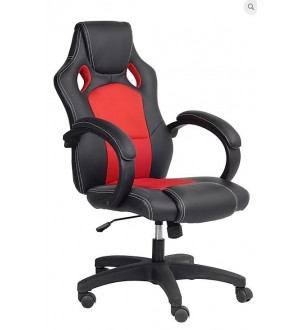 IF-PU Black & Red-Office Chair