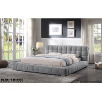 Mazin 5780 Modena Upholstered Bed with USB