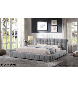 Mazin 5780 Modena Upholstered Bed with USB