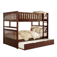 MZ B2013FFDC Full-Full Bunk Bed with Twin Trundle