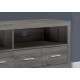 Monarch-TV STAND - 60"L / DARK TAUPE WITH 4 DRAWERS