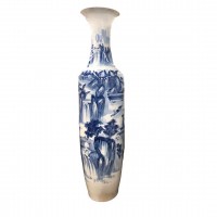 Blue and White Porcelain Vase-84"H