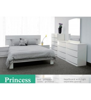 SK-Princess Bedroom Collection-Glossy White