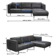 RH100 Sectional sofa